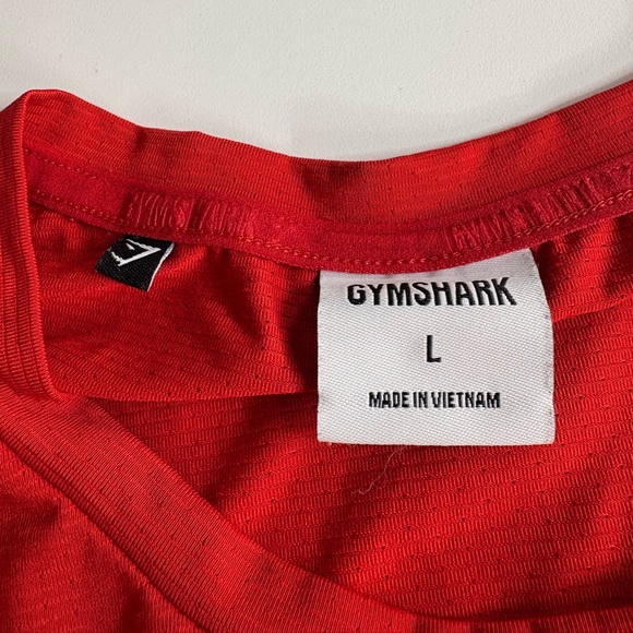Gymshark Men's Bright Red Short Sleeve Crew Tee - Picture 7 of 11